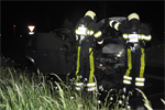 Melding 23.28 Prio 1 Brand Wegvervoer Personenauto Lutkepost Buitenpost